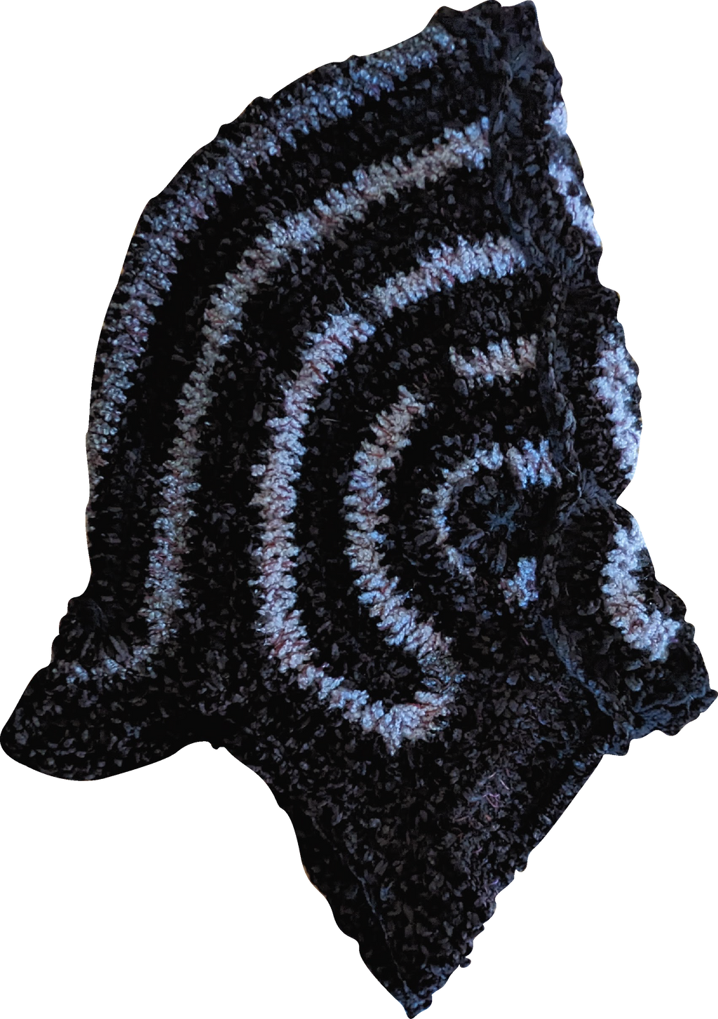 black velvet daisy hood