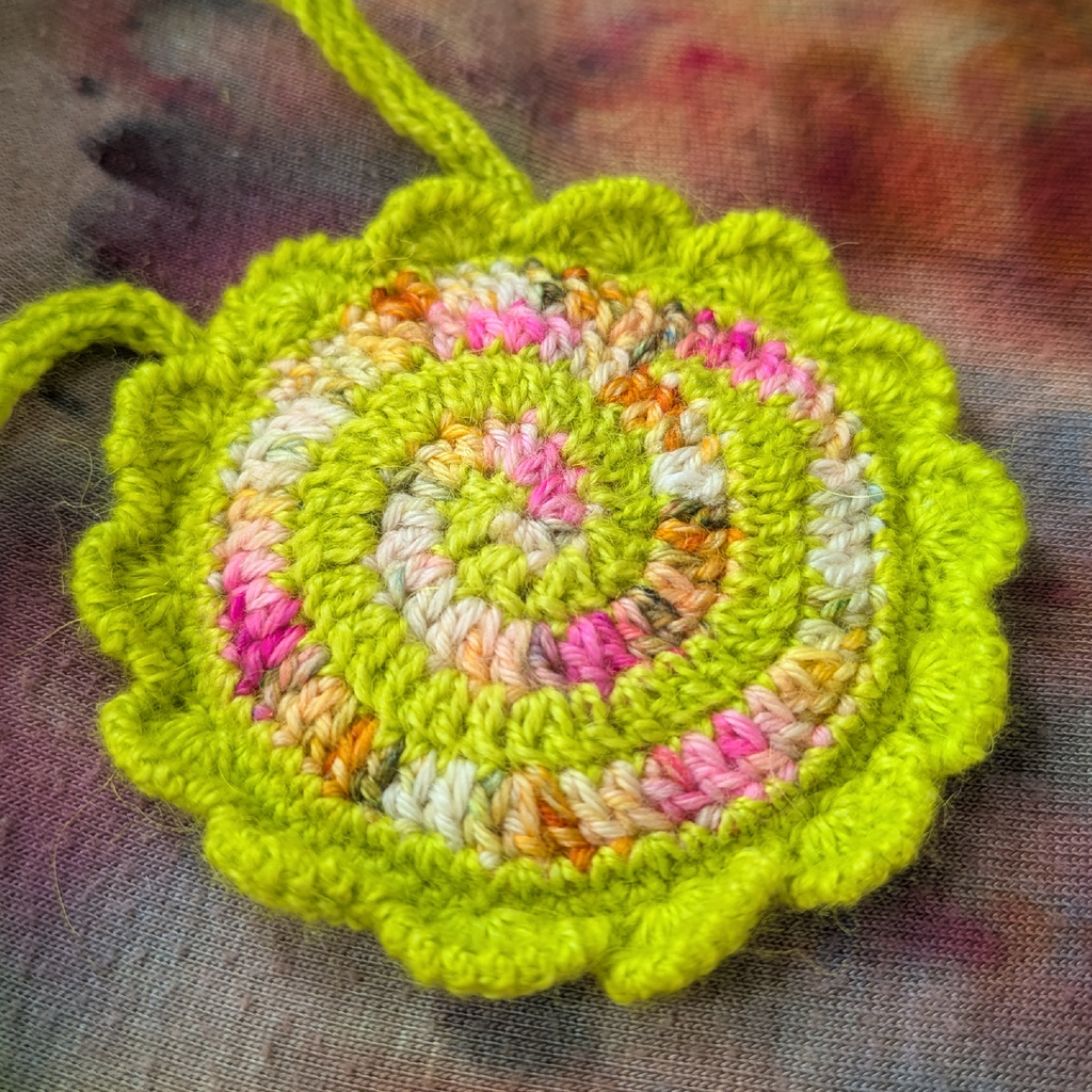 chartreuse treasure pouch