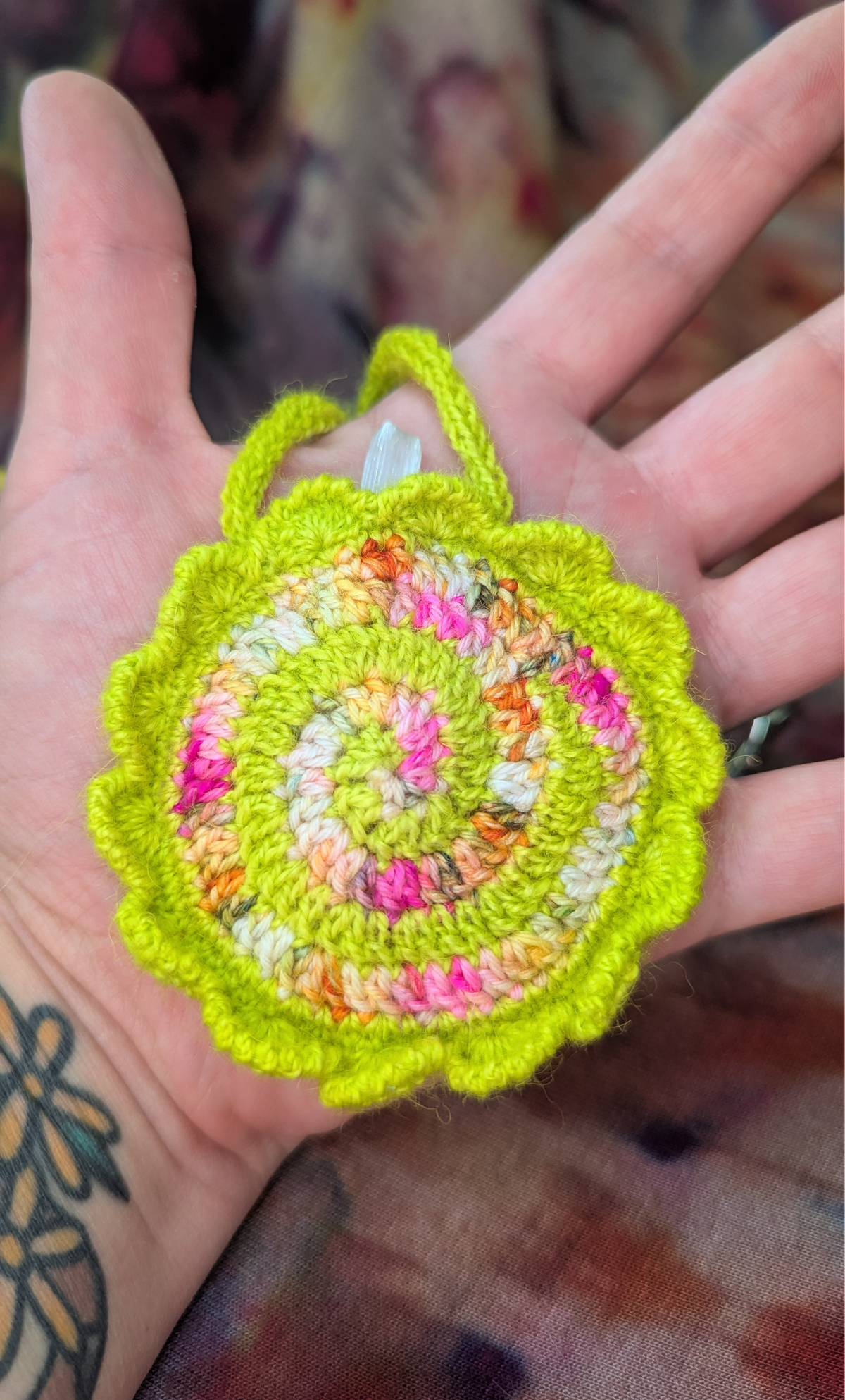 chartreuse treasure pouch