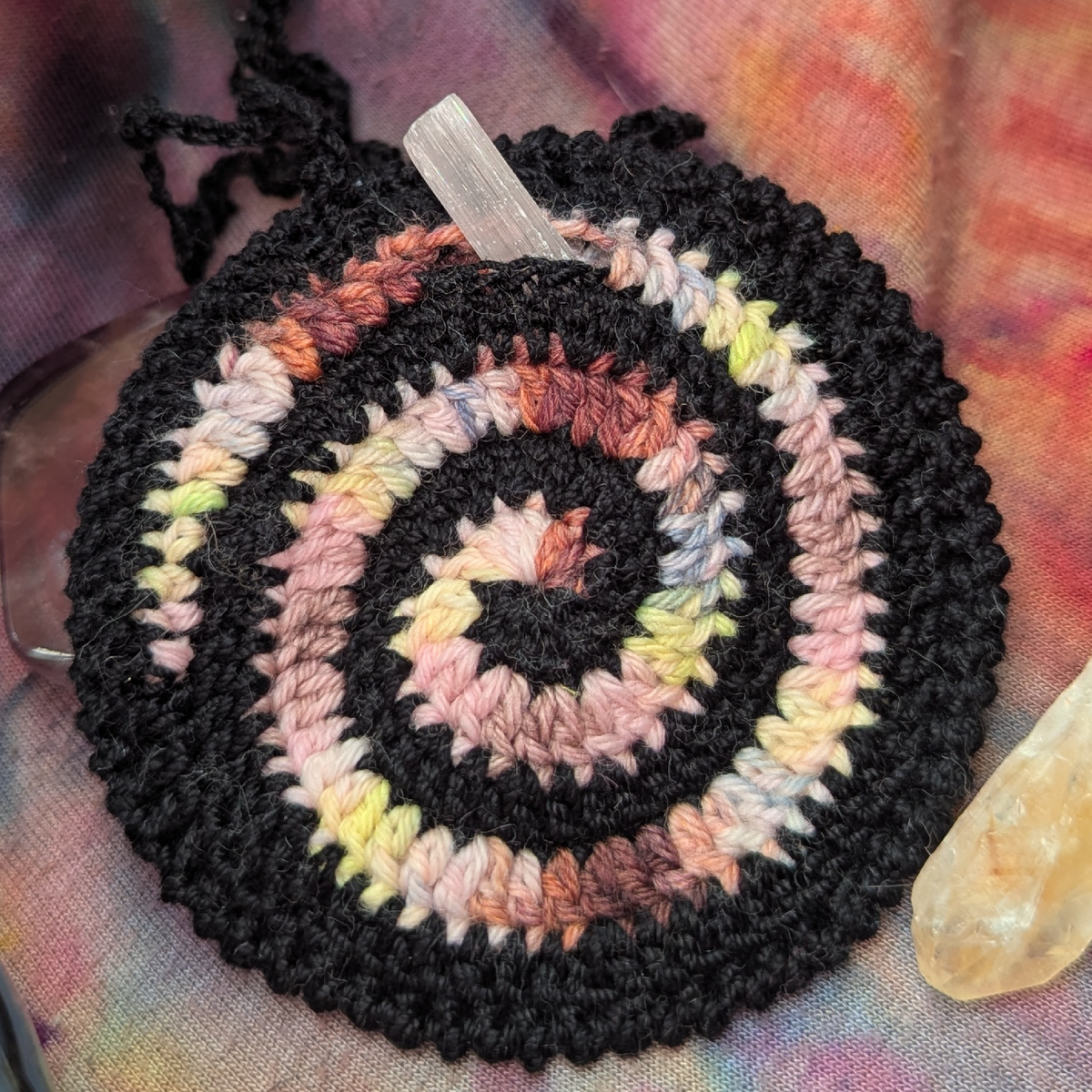 soft treasure pouch: black