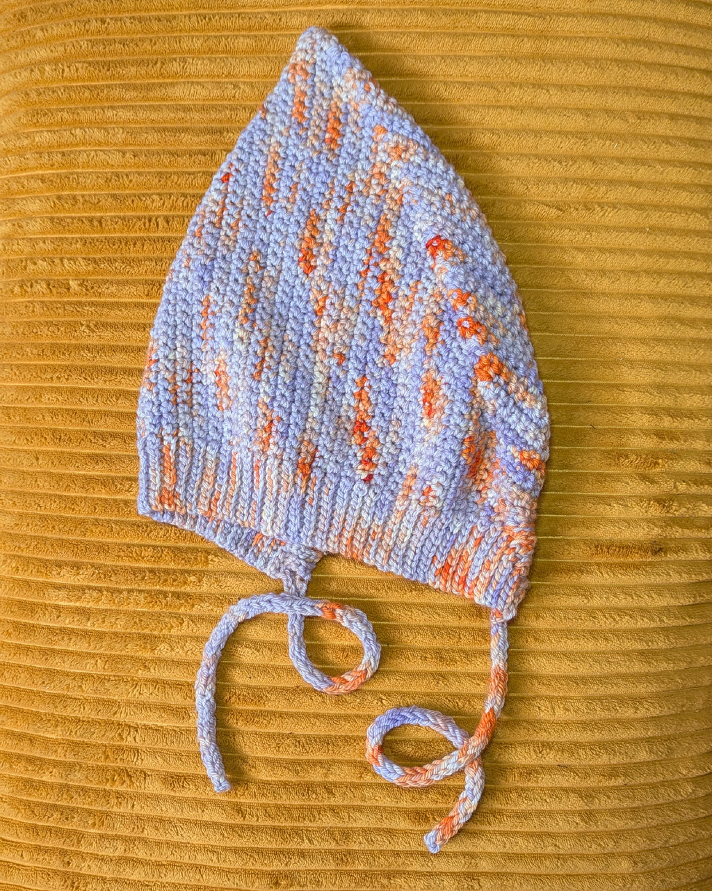 pixie dream cap: lavender dreamsicle