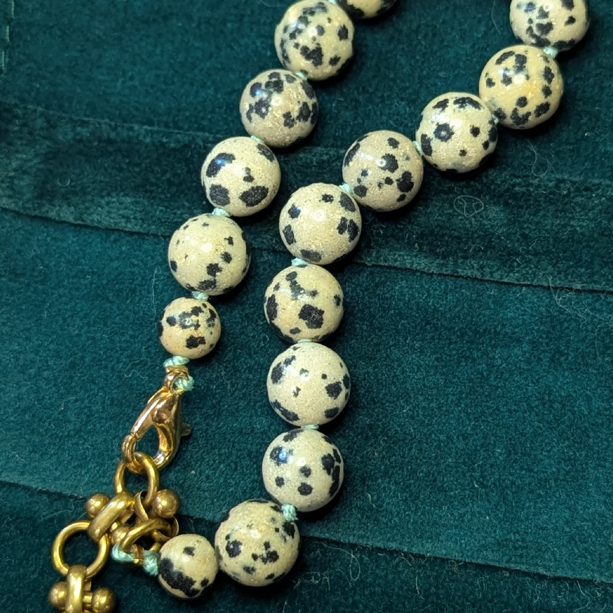 dalmatian jasper bracelet