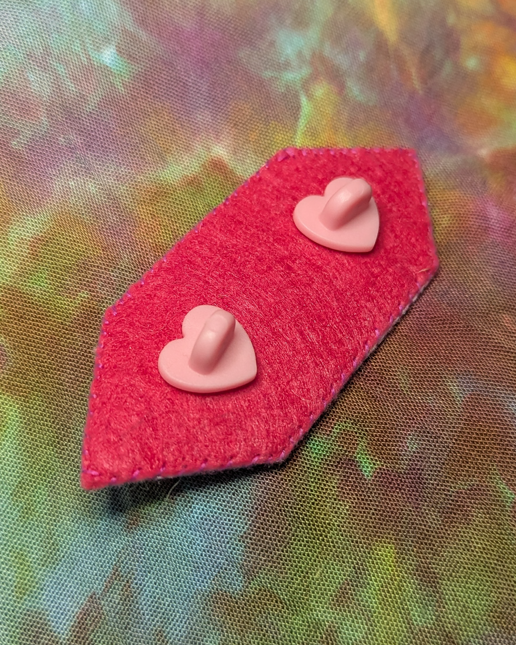 pink gem brooch: style A
