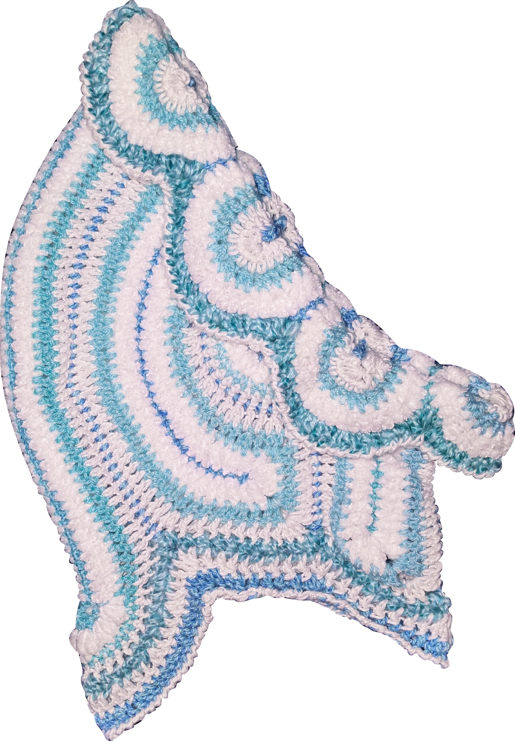 icy blue daisy hood