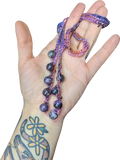 lepidolite bead necklace