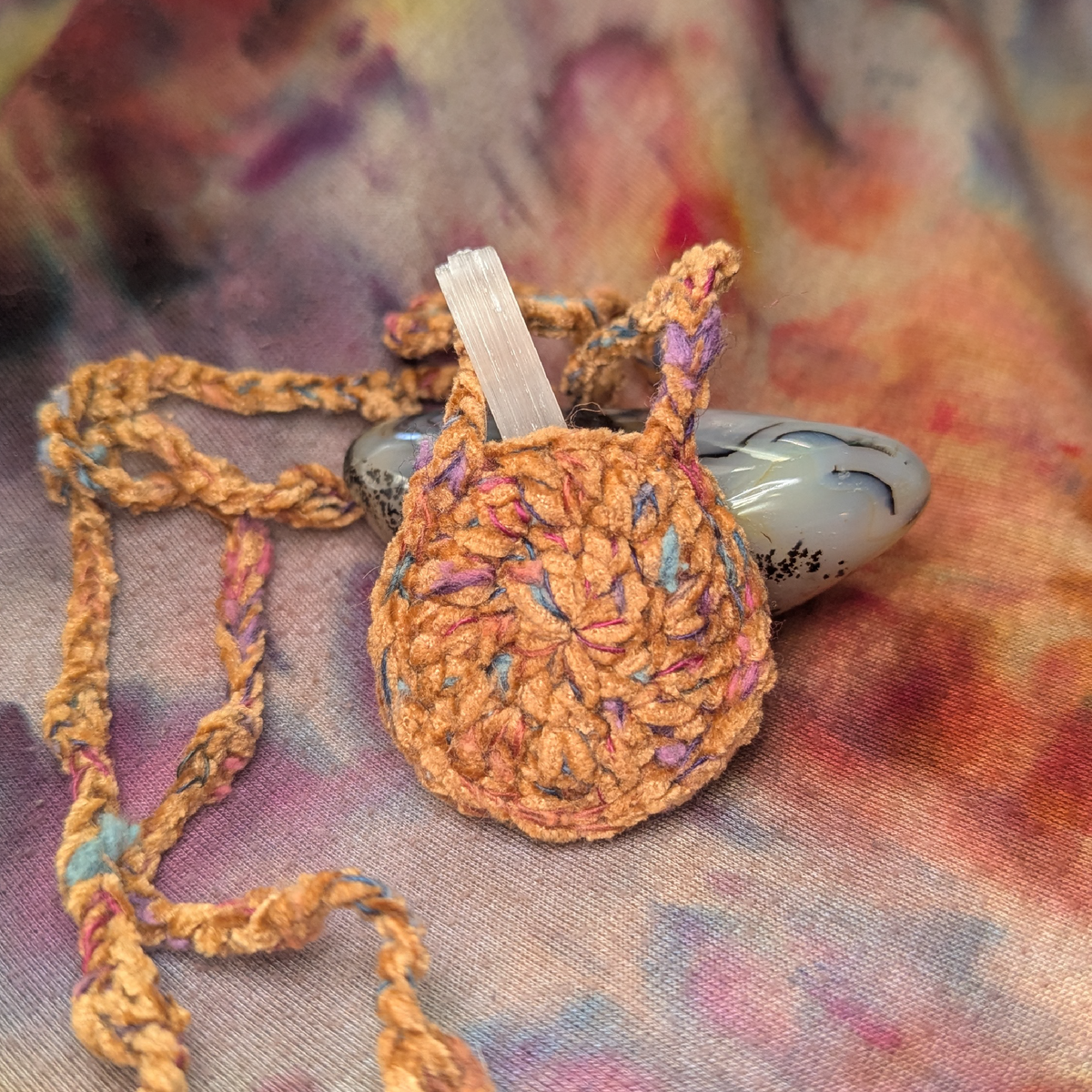 garnet and ochre amulet