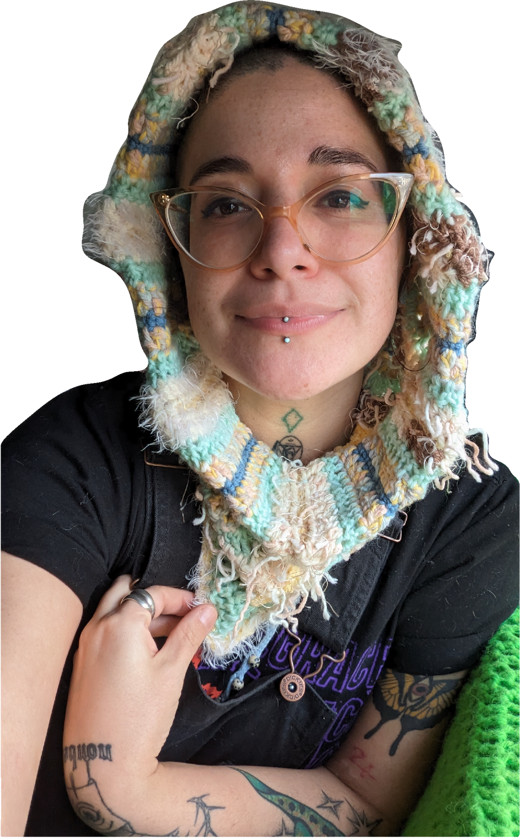 pastel daisy hood