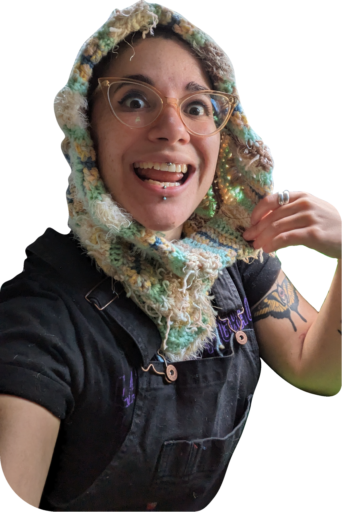 pastel daisy hood