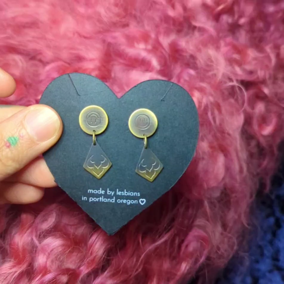 a comedy a tragedy: brass studs