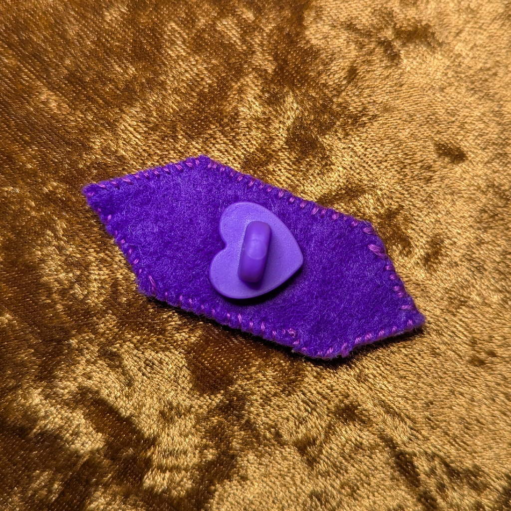 purple gem brooch