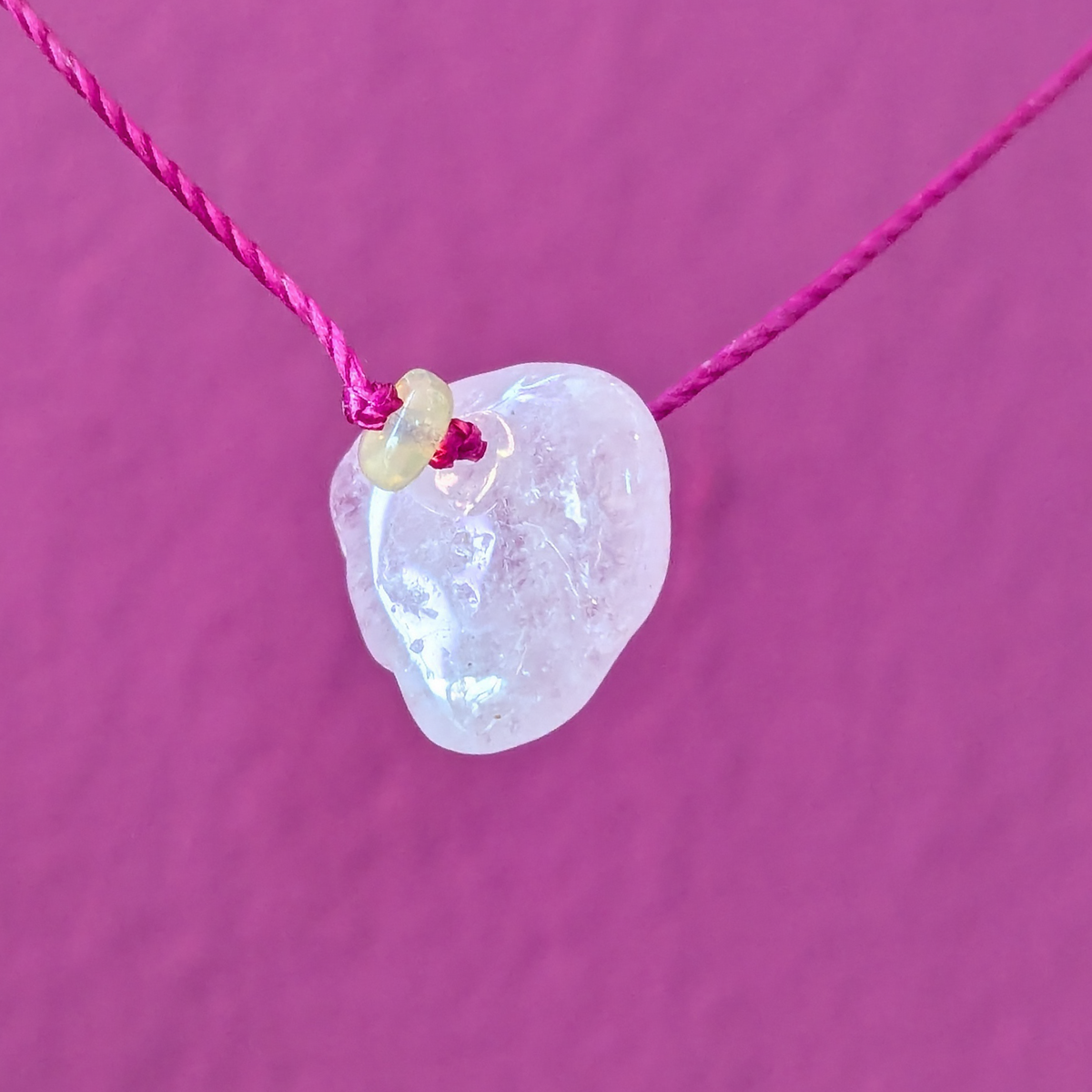rose quartz and opal