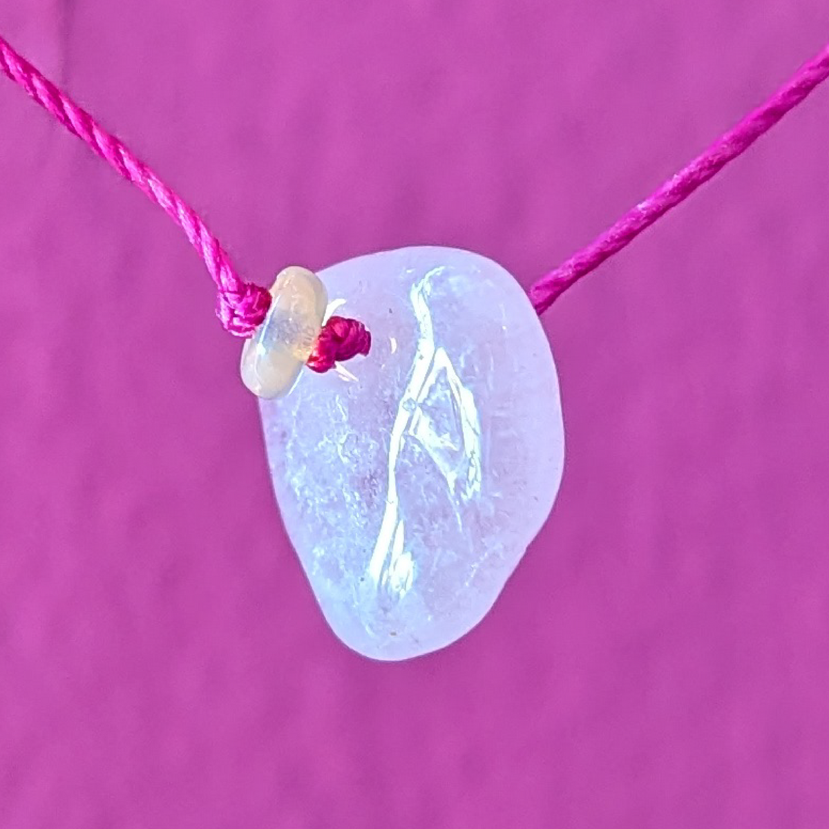 rose quartz and opal
